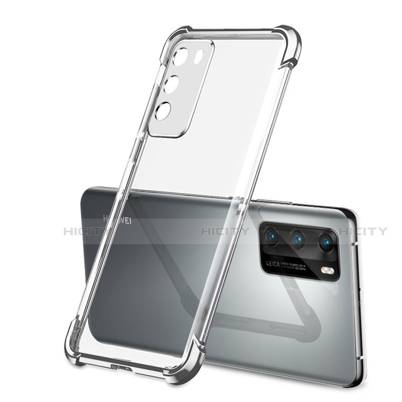 Coque Ultra Fine TPU Souple Housse Etui Transparente S01 pour Huawei P40 Argent Plus