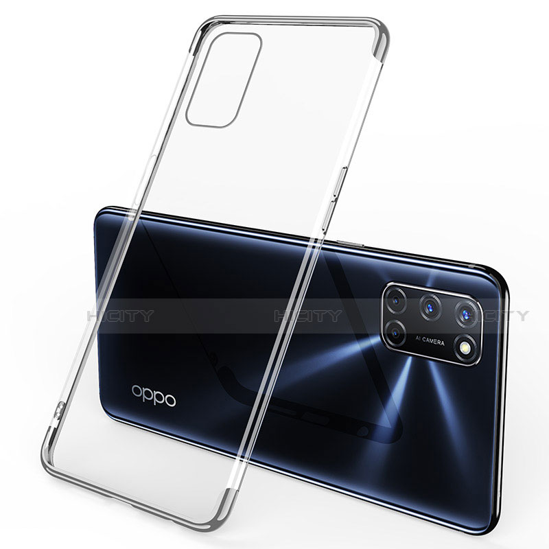 Coque Ultra Fine TPU Souple Housse Etui Transparente S01 pour Oppo A52 Argent Plus