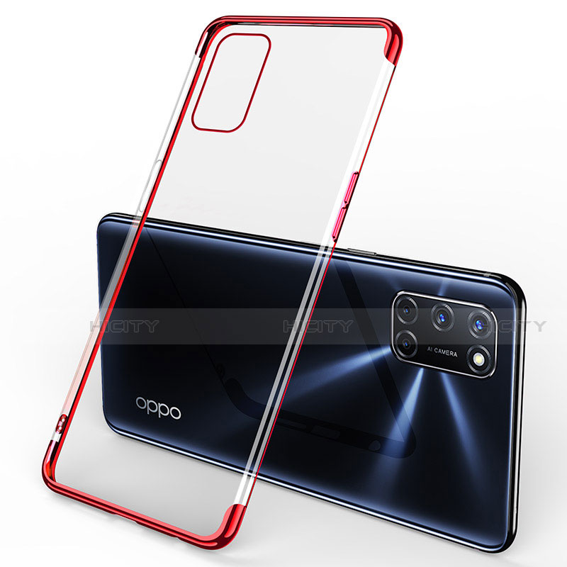 Coque Ultra Fine TPU Souple Housse Etui Transparente S01 pour Oppo A52 Rouge Plus