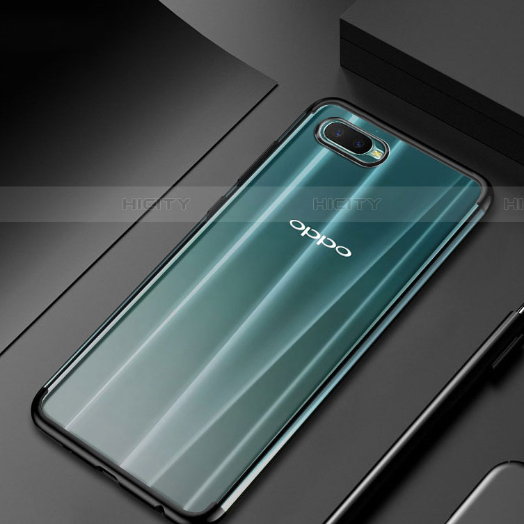 Coque Ultra Fine TPU Souple Housse Etui Transparente S01 pour Oppo RX17 Neo Noir Plus