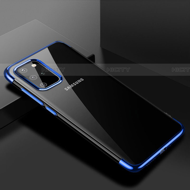 Coque Ultra Fine TPU Souple Housse Etui Transparente S01 pour Samsung Galaxy S20 Plus 5G Bleu Plus