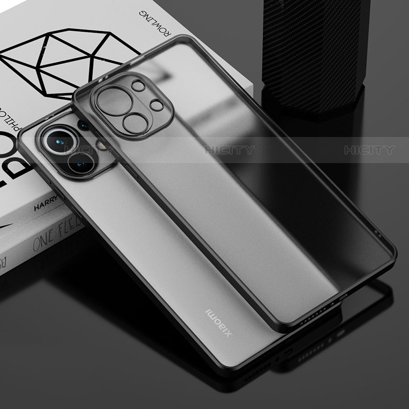 Coque Ultra Fine TPU Souple Housse Etui Transparente S01 pour Xiaomi Mi 11 5G Noir Plus