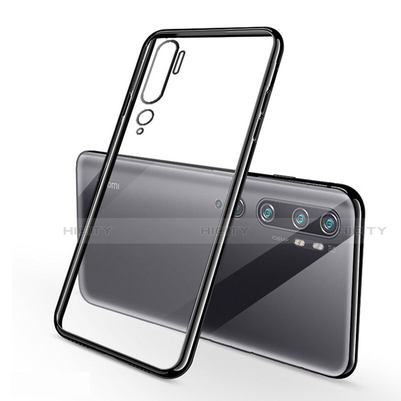 Coque Ultra Fine TPU Souple Housse Etui Transparente S01 pour Xiaomi Mi Note 10 Pro Noir Plus