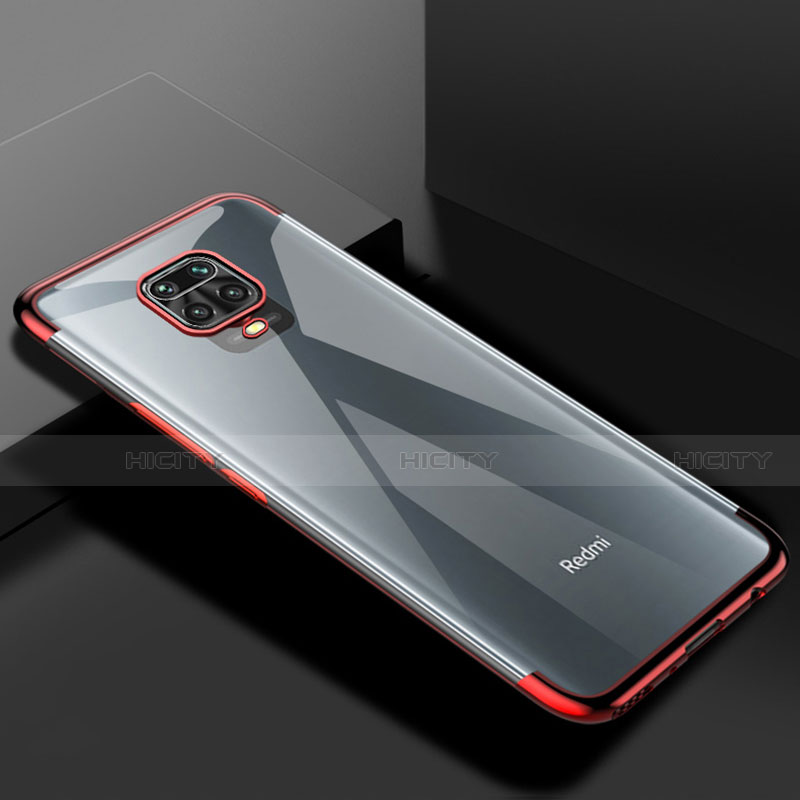 Coque Ultra Fine TPU Souple Housse Etui Transparente S01 pour Xiaomi Redmi Note 9 Pro Max Rouge Plus