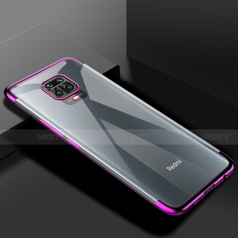 Coque Ultra Fine TPU Souple Housse Etui Transparente S01 pour Xiaomi Redmi Note 9 Pro Max Violet Plus