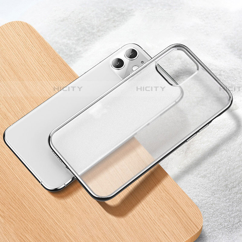 Coque Ultra Fine TPU Souple Housse Etui Transparente S02 pour Apple iPhone 11 Argent Plus