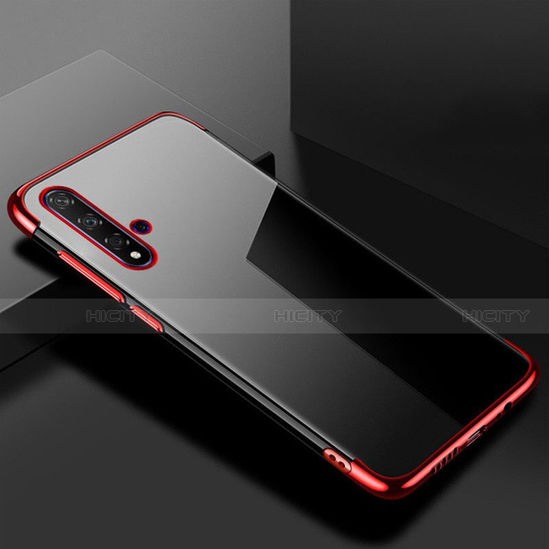 Coque Ultra Fine TPU Souple Housse Etui Transparente S02 pour Huawei Honor 20S Rouge Plus