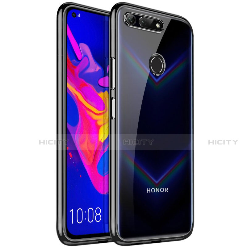 Coque Ultra Fine TPU Souple Housse Etui Transparente S02 pour Huawei Honor View 20 Noir Plus