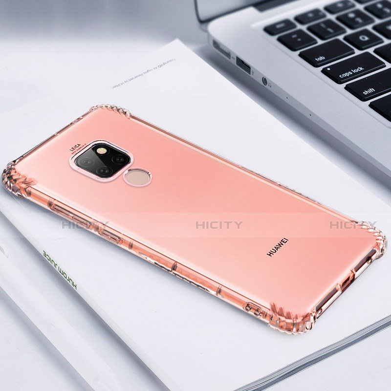 Coque Ultra Fine TPU Souple Housse Etui Transparente S02 pour Huawei Mate 20 Or Rose Plus