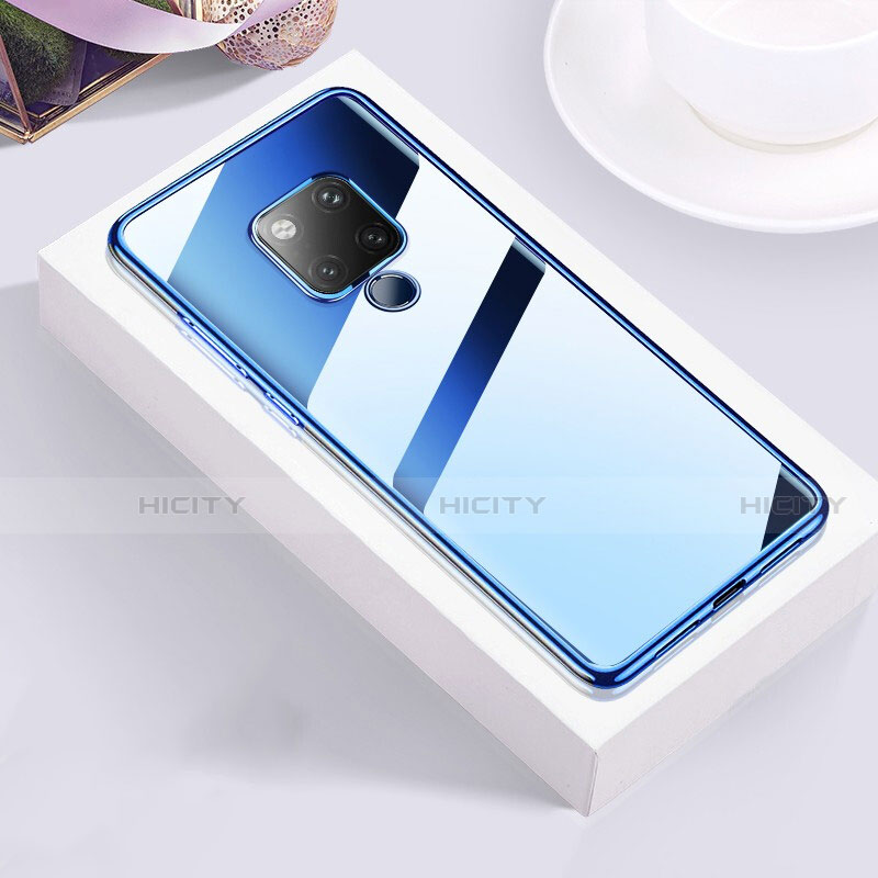 Coque Ultra Fine TPU Souple Housse Etui Transparente S02 pour Huawei Mate 20 X 5G Bleu Plus