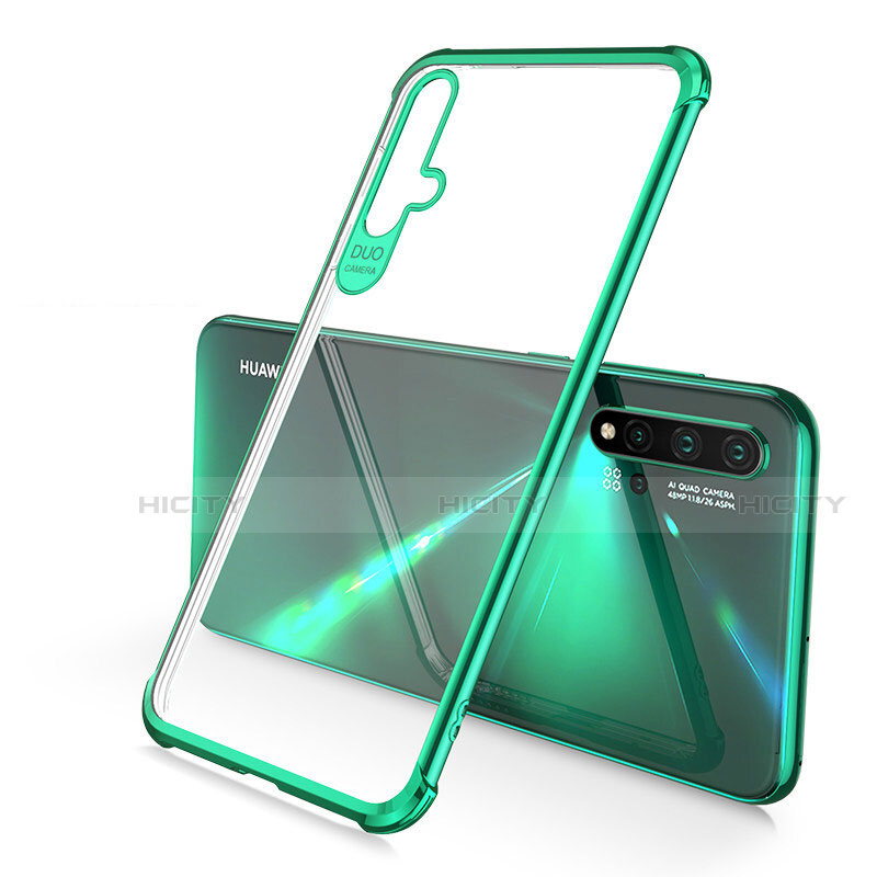 Coque Ultra Fine TPU Souple Housse Etui Transparente S02 pour Huawei Nova 5 Pro Vert Plus