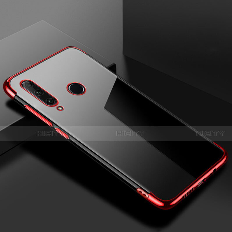 Coque Ultra Fine TPU Souple Housse Etui Transparente S02 pour Huawei P Smart+ Plus (2019) Rouge Plus