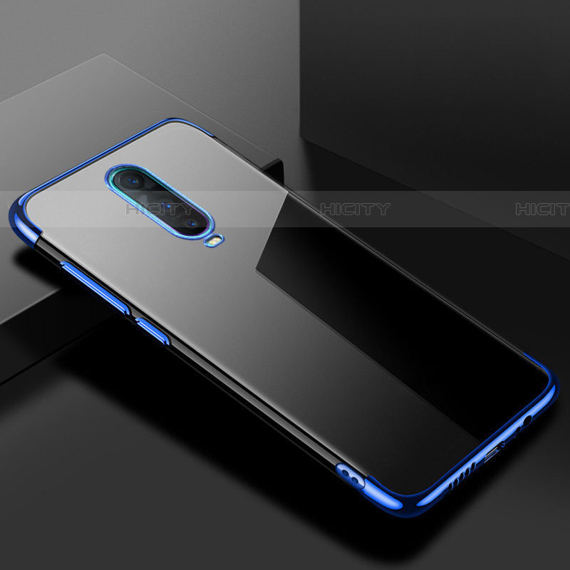 Coque Ultra Fine TPU Souple Housse Etui Transparente S02 pour Oppo RX17 Pro Bleu Plus