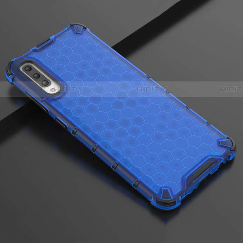 Coque Ultra Fine TPU Souple Housse Etui Transparente S02 pour Samsung Galaxy A70S Bleu Plus