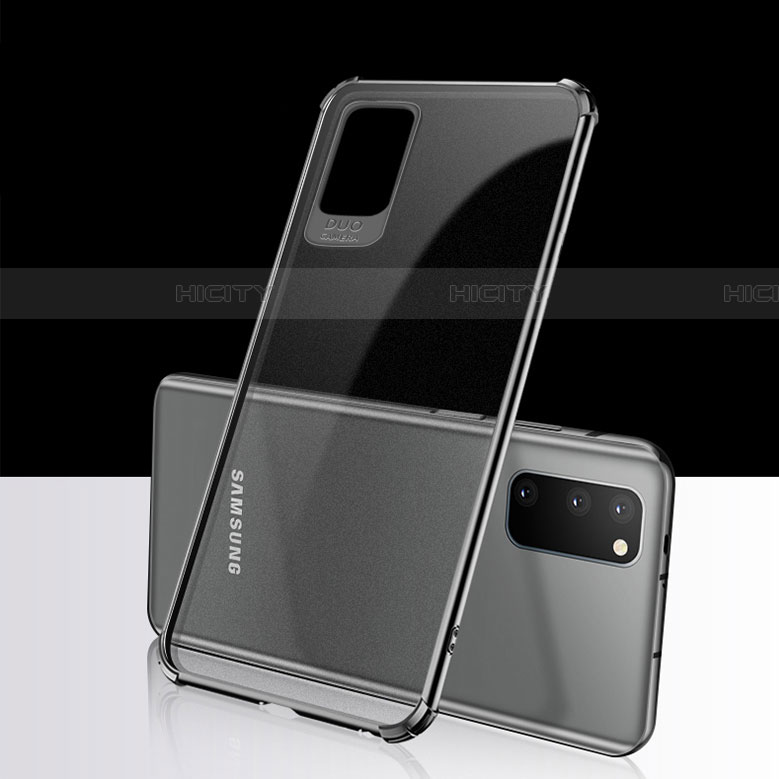 Coque Ultra Fine TPU Souple Housse Etui Transparente S02 pour Samsung Galaxy S20 Noir Plus