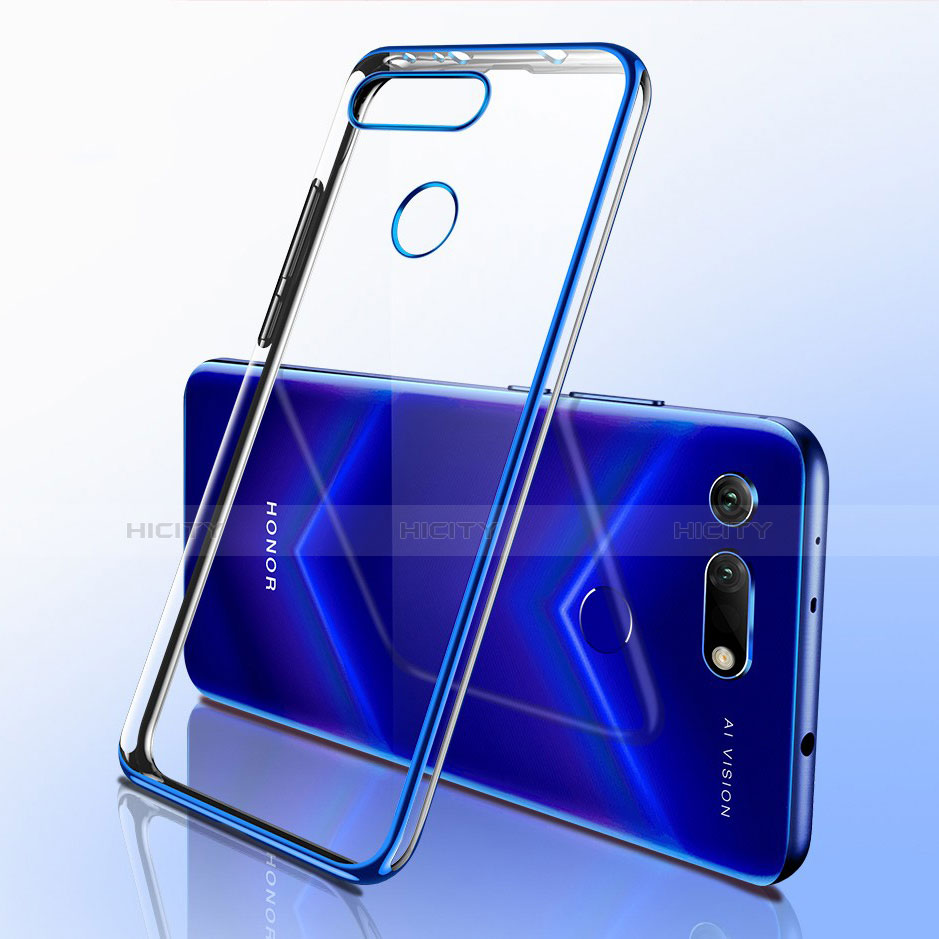 Coque Ultra Fine TPU Souple Housse Etui Transparente S03 pour Huawei Honor V20 Bleu Plus