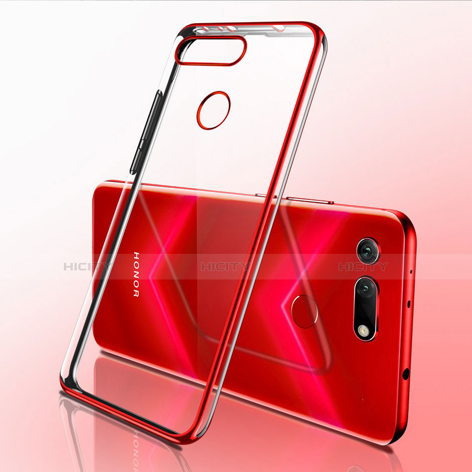 Coque Ultra Fine TPU Souple Housse Etui Transparente S03 pour Huawei Honor View 20 Rouge Plus