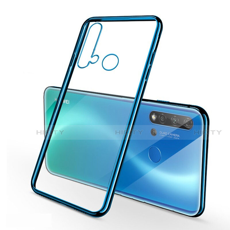 Coque Ultra Fine TPU Souple Housse Etui Transparente S03 pour Huawei Nova 5i Bleu Plus