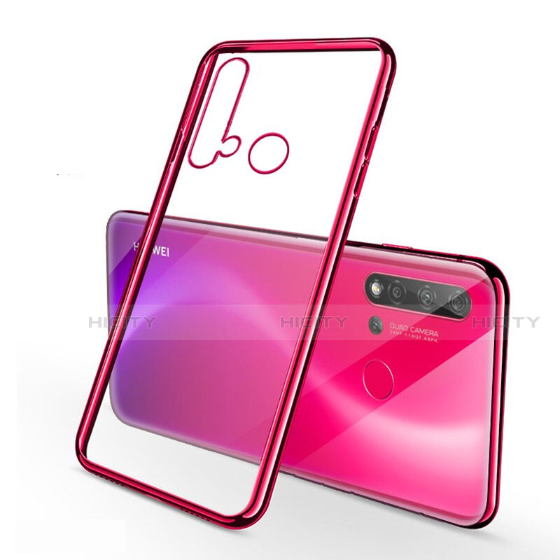 Coque Ultra Fine TPU Souple Housse Etui Transparente S03 pour Huawei Nova 5i Rouge Plus