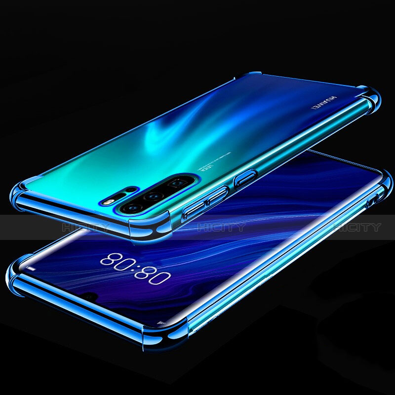 Coque Ultra Fine TPU Souple Housse Etui Transparente S03 pour Huawei P30 Pro Bleu Plus