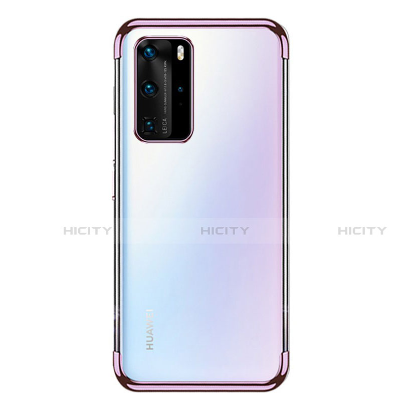 Coque Ultra Fine TPU Souple Housse Etui Transparente S03 pour Huawei P40 Pro Violet Plus