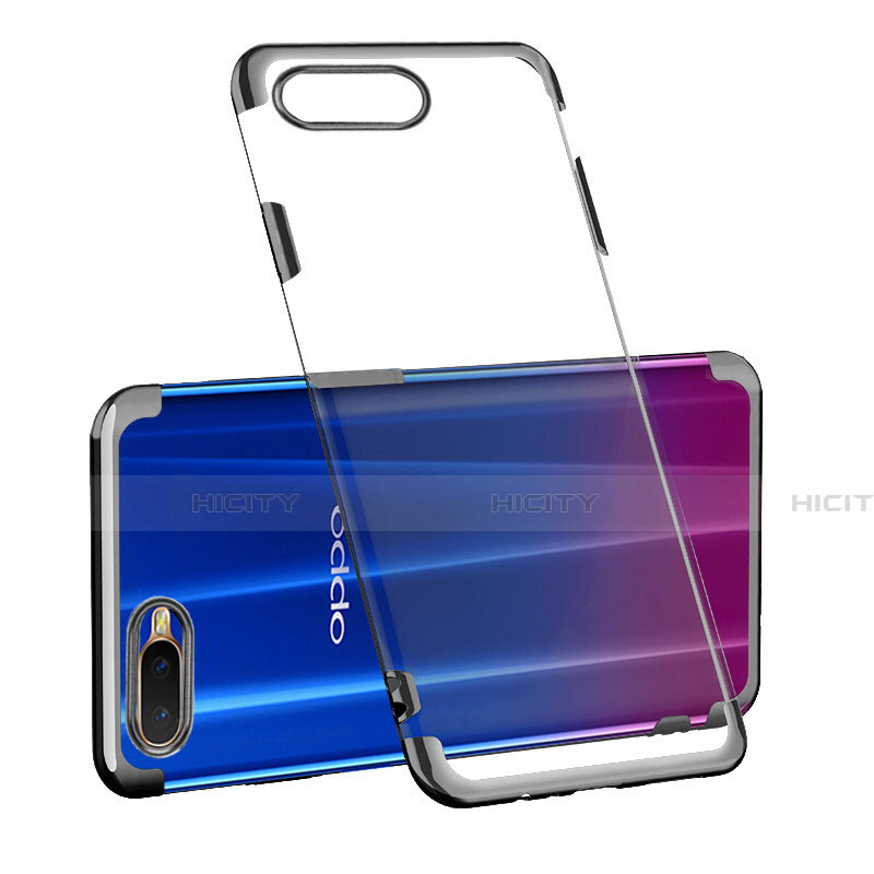 Coque Ultra Fine TPU Souple Housse Etui Transparente S03 pour Oppo K1 Noir Plus