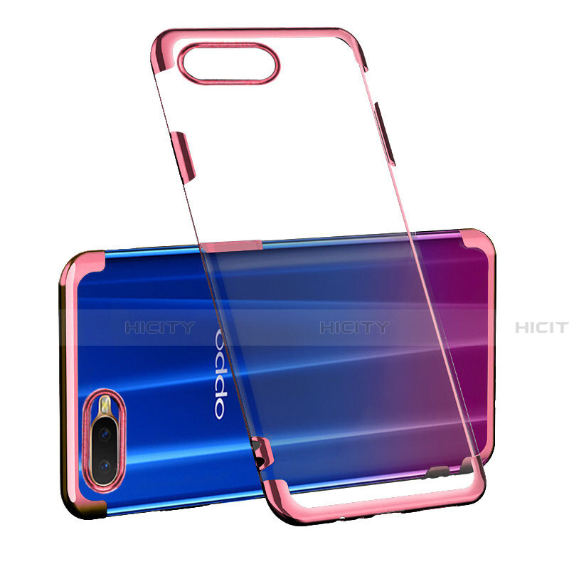 Coque Ultra Fine TPU Souple Housse Etui Transparente S03 pour Oppo K1 Or Rose Plus