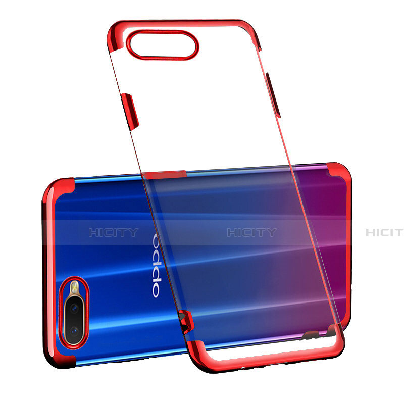 Coque Ultra Fine TPU Souple Housse Etui Transparente S03 pour Oppo K1 Rouge Plus