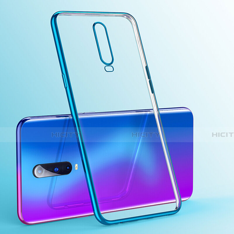 Coque Ultra Fine TPU Souple Housse Etui Transparente S03 pour Oppo R17 Pro Bleu Plus