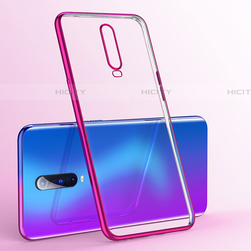 Coque Ultra Fine TPU Souple Housse Etui Transparente S03 pour Oppo RX17 Pro Violet Plus