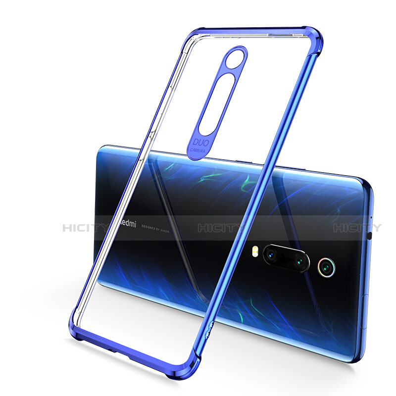 Coque Ultra Fine TPU Souple Housse Etui Transparente S03 pour Xiaomi Mi 9T Pro Bleu Plus