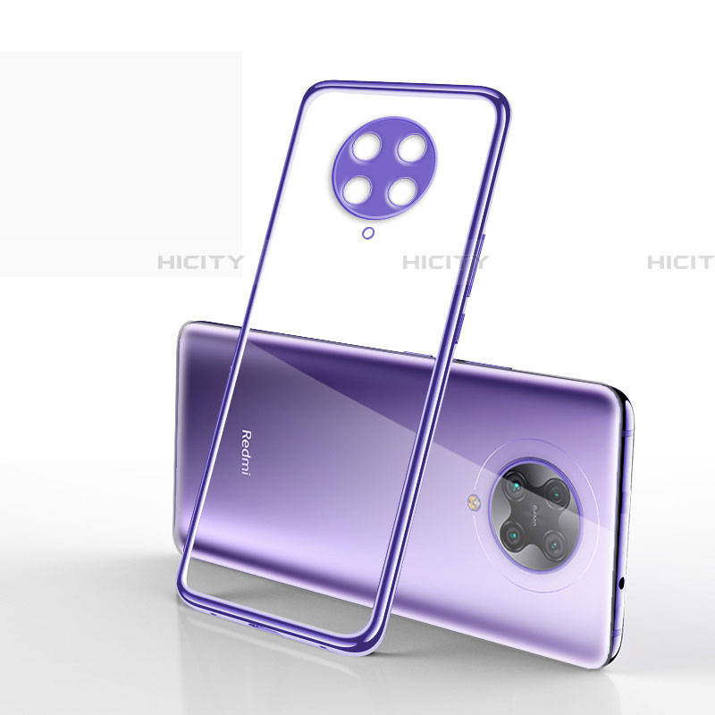 Coque Ultra Fine TPU Souple Housse Etui Transparente S03 pour Xiaomi Poco F2 Pro Violet Plus