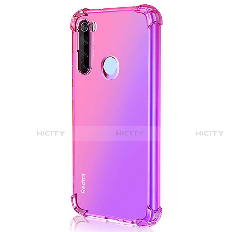 Coque Ultra Fine TPU Souple Housse Etui Transparente S03 pour Xiaomi Redmi Note 8 Rose Rouge Plus