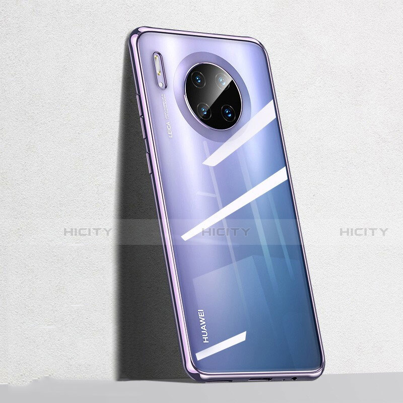 Coque Ultra Fine TPU Souple Housse Etui Transparente S04 pour Huawei Mate 30 Pro Violet Plus