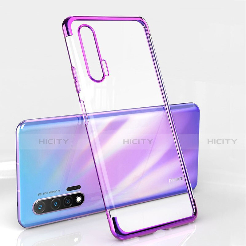 Coque Ultra Fine TPU Souple Housse Etui Transparente S04 pour Huawei Nova 6 Violet Plus