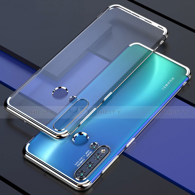 Coque Ultra Fine TPU Souple Housse Etui Transparente S04 pour Huawei P20 Lite (2019) Argent Plus