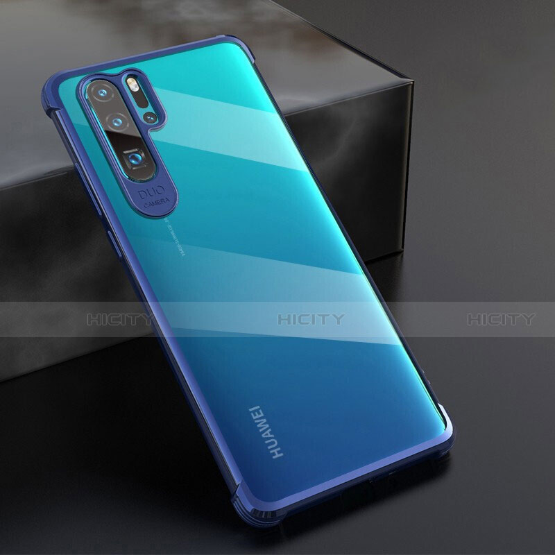 Coque Ultra Fine TPU Souple Housse Etui Transparente S04 pour Huawei P30 Pro Bleu Plus