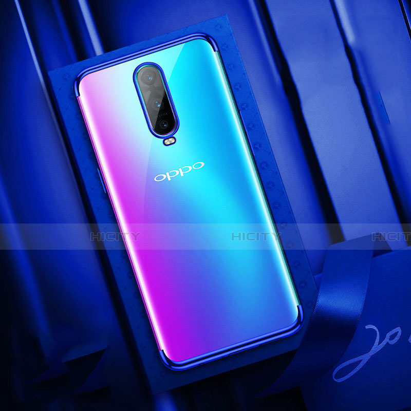 Coque Ultra Fine TPU Souple Housse Etui Transparente S04 pour Oppo R17 Pro Bleu Plus