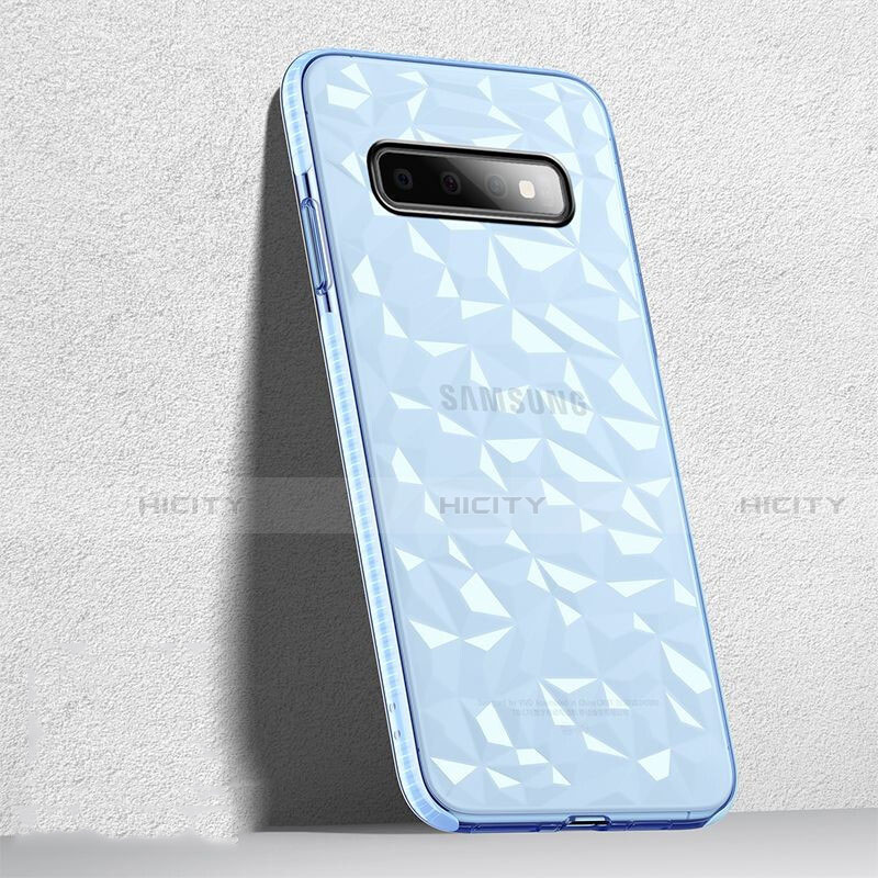 Coque Ultra Fine TPU Souple Housse Etui Transparente S04 pour Samsung Galaxy S10 5G Noir Plus