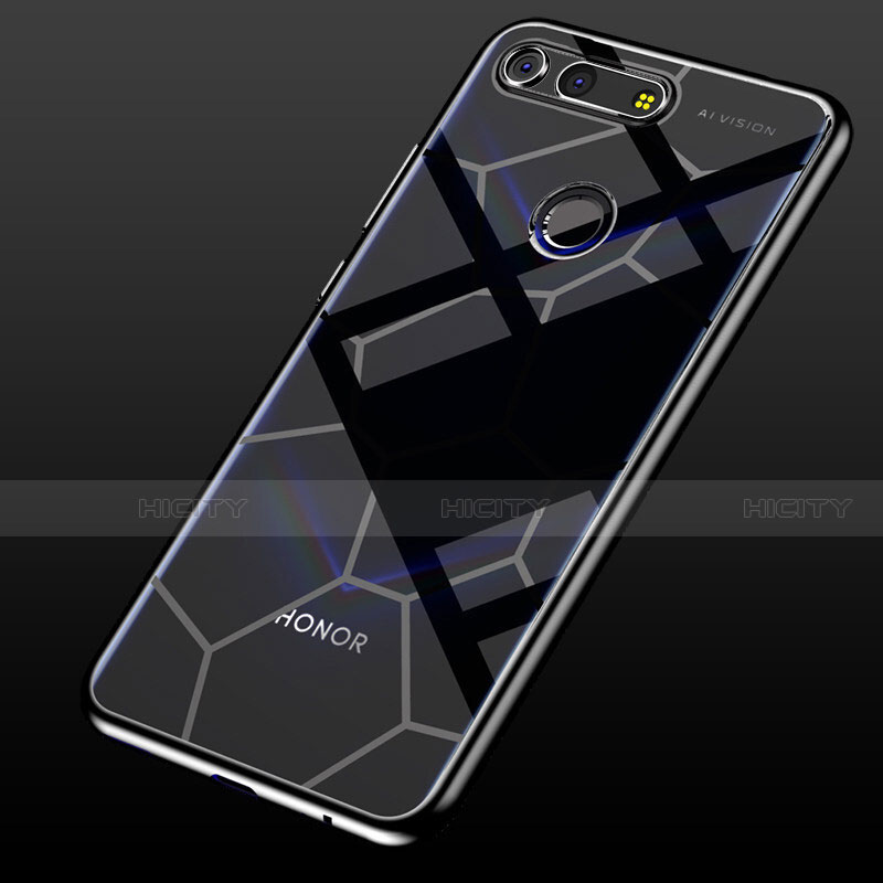 Coque Ultra Fine TPU Souple Housse Etui Transparente S05 pour Huawei Honor View 20 Noir Plus