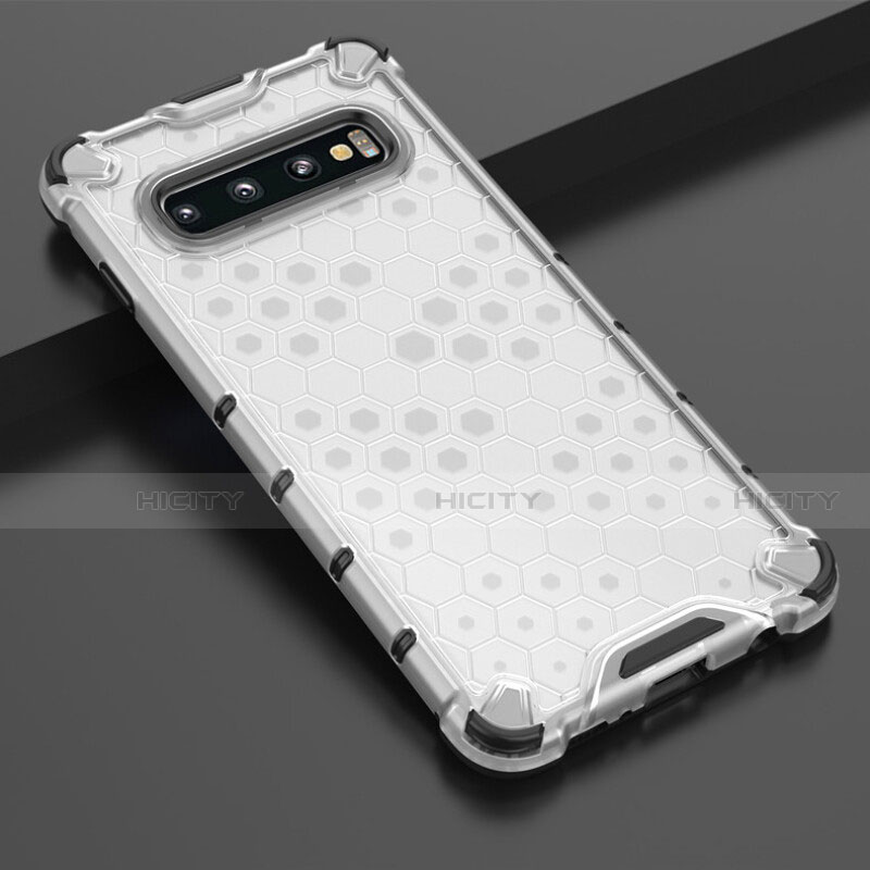 Coque Ultra Fine TPU Souple Housse Etui Transparente S05 pour Samsung Galaxy S10 5G Blanc Plus