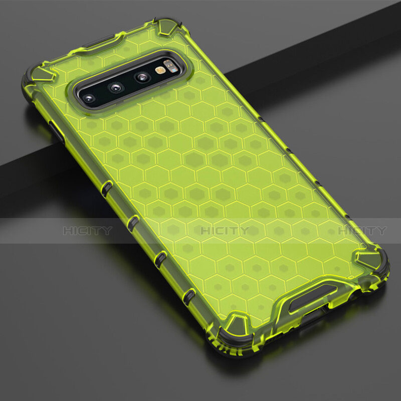 Coque Ultra Fine TPU Souple Housse Etui Transparente S05 pour Samsung Galaxy S10 5G Vert Plus