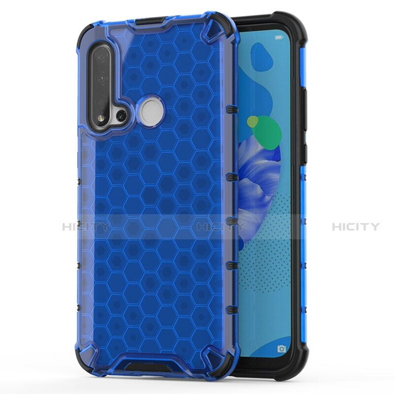 Coque Ultra Fine TPU Souple Housse Etui Transparente S06 pour Huawei P20 Lite (2019) Bleu Plus