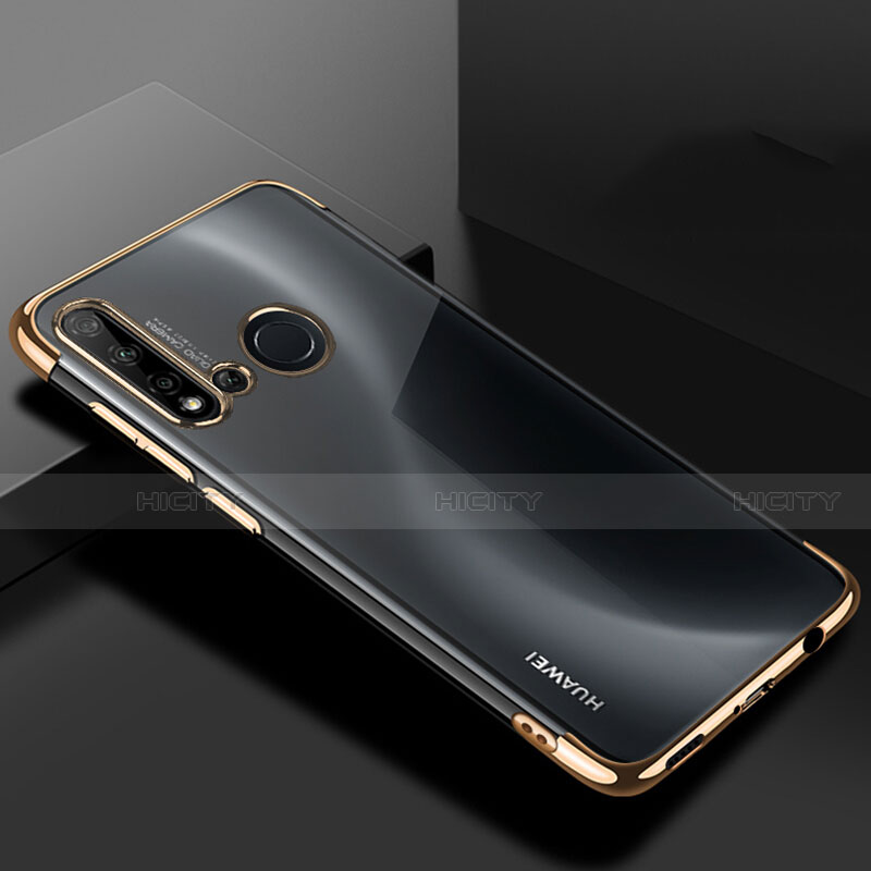 Coque Ultra Fine TPU Souple Housse Etui Transparente S07 pour Huawei P20 Lite (2019) Or Plus