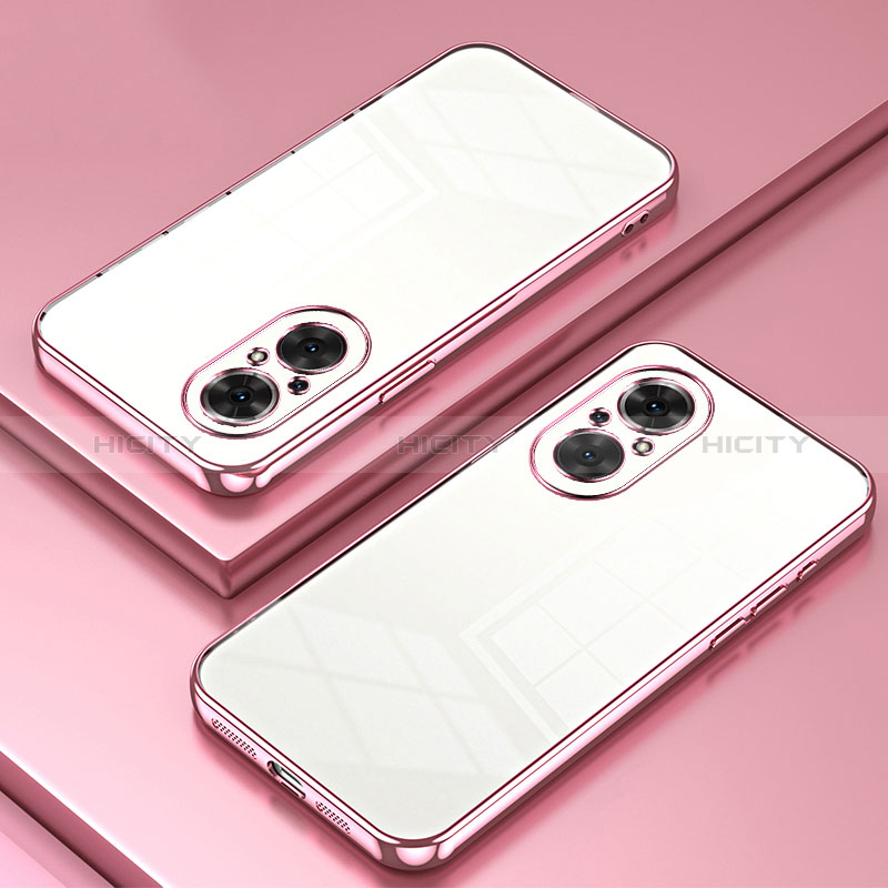 Coque Ultra Fine TPU Souple Housse Etui Transparente SY1 pour Huawei Honor 50 SE 5G Or Rose Plus