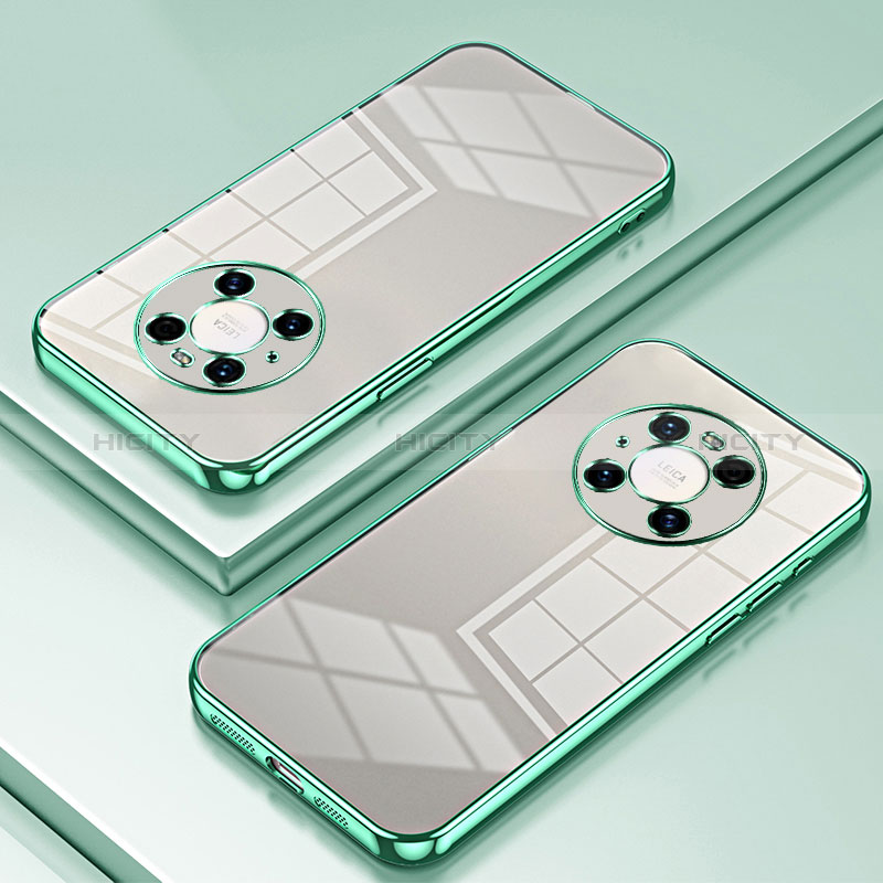 Coque Ultra Fine TPU Souple Housse Etui Transparente SY1 pour Huawei Mate 40 Pro Vert Plus