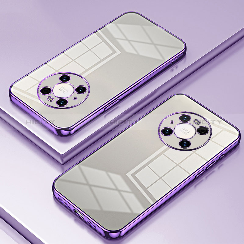 Coque Ultra Fine TPU Souple Housse Etui Transparente SY1 pour Huawei Mate 40 Pro Violet Plus