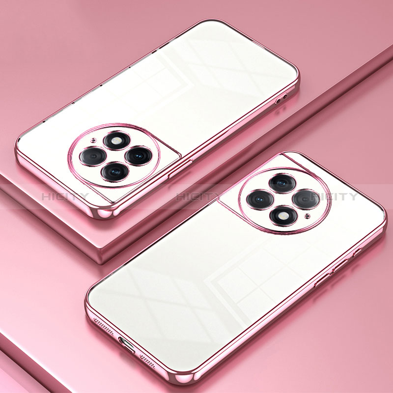 Coque Ultra Fine TPU Souple Housse Etui Transparente SY1 pour OnePlus Ace 2 Pro 5G Or Rose Plus