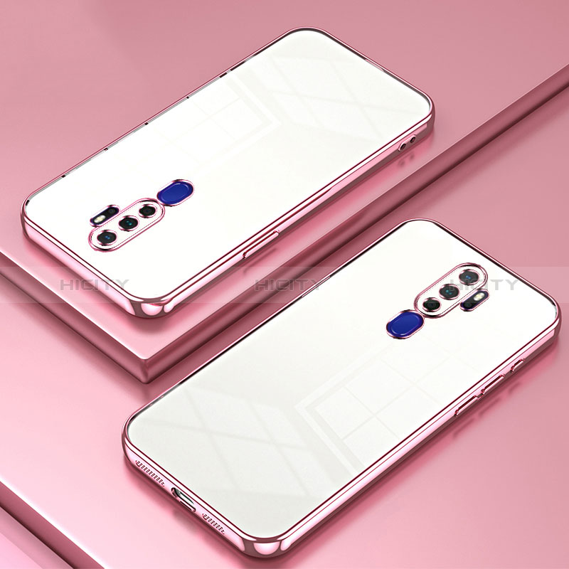 Coque Ultra Fine TPU Souple Housse Etui Transparente SY1 pour Oppo A11X Or Rose Plus