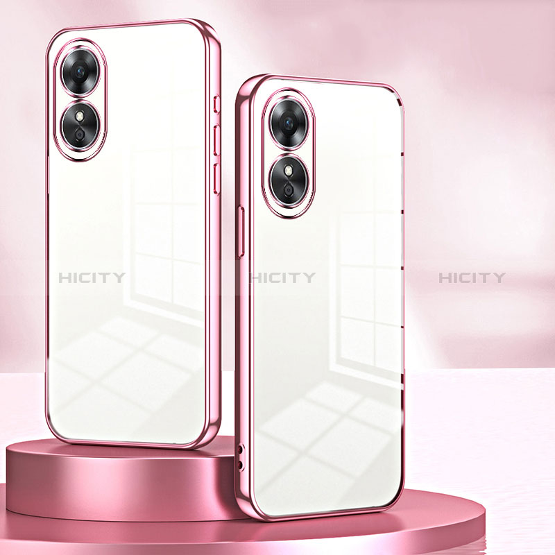 Coque Ultra Fine TPU Souple Housse Etui Transparente SY1 pour Oppo A17 Plus